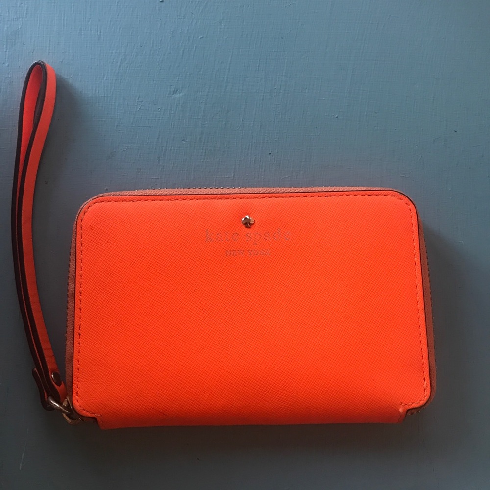 Kate Spade orange wallet